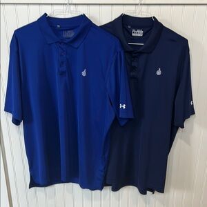 Under Armour Men's Blue Polo Golf Shirt XXL Sea Pines Country Club short sleeve